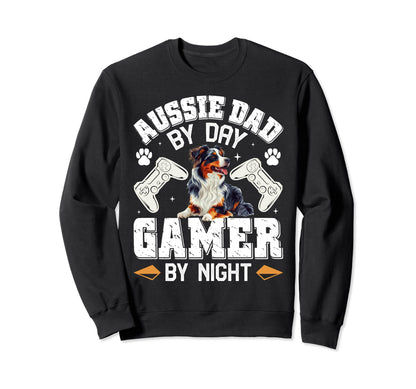 Aussie Dad Day Gamer Night Funny Sweatshirt - Aesthetic Graphic Men Women - T-Shirt, Sweatshirt, Hoodie