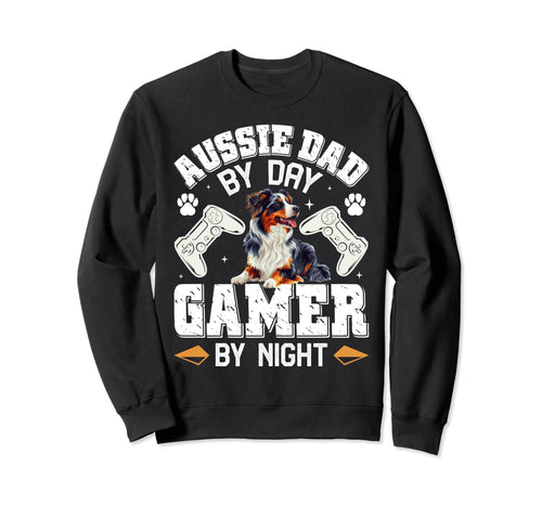 Aussie Dad Day Gamer Night Funny Sweatshirt - Aesthetic Graphic Men Women - T-Shirt, Sweatshirt, Hoodie