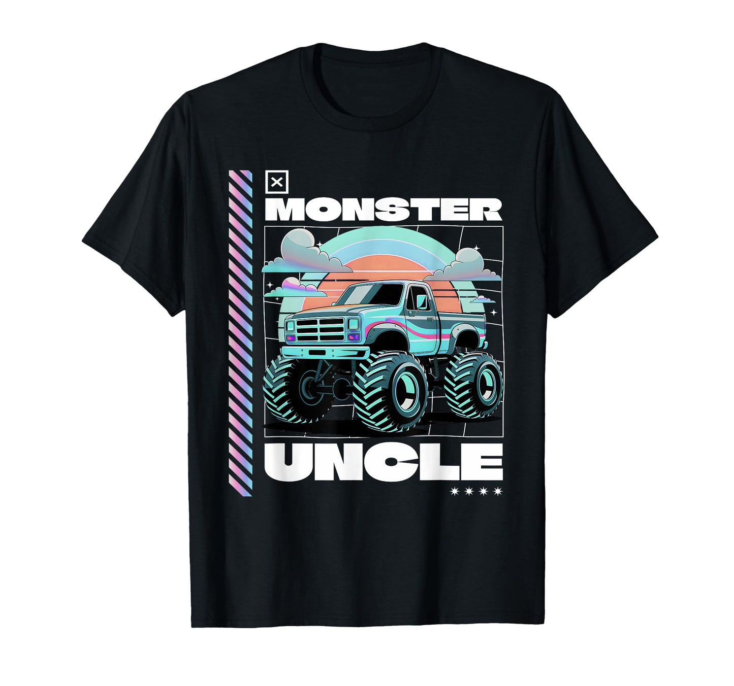 Monster Truck Uncle Aesthetic Monster T-Shirt - Trendy Graphic for Adults - T-Shirt, Sweatshirt, Hoodie