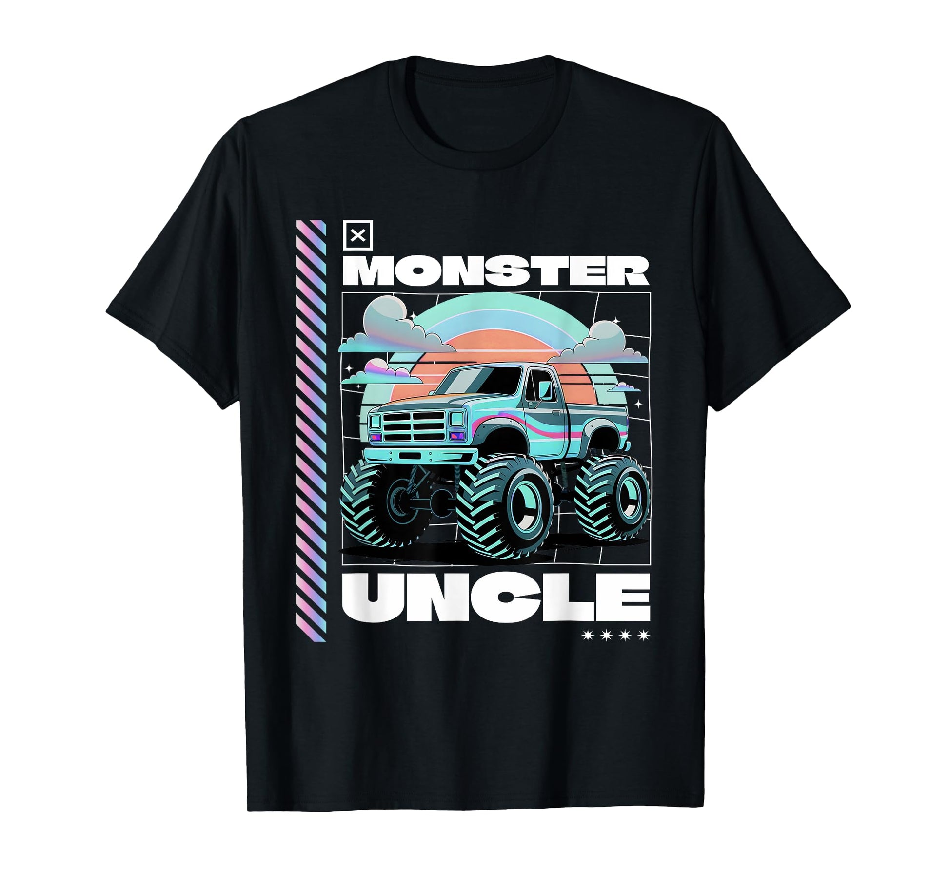 Monster Truck Uncle Aesthetic Monster T-Shirt - Trendy Graphic for Adults - T-Shirt, Sweatshirt, Hoodie