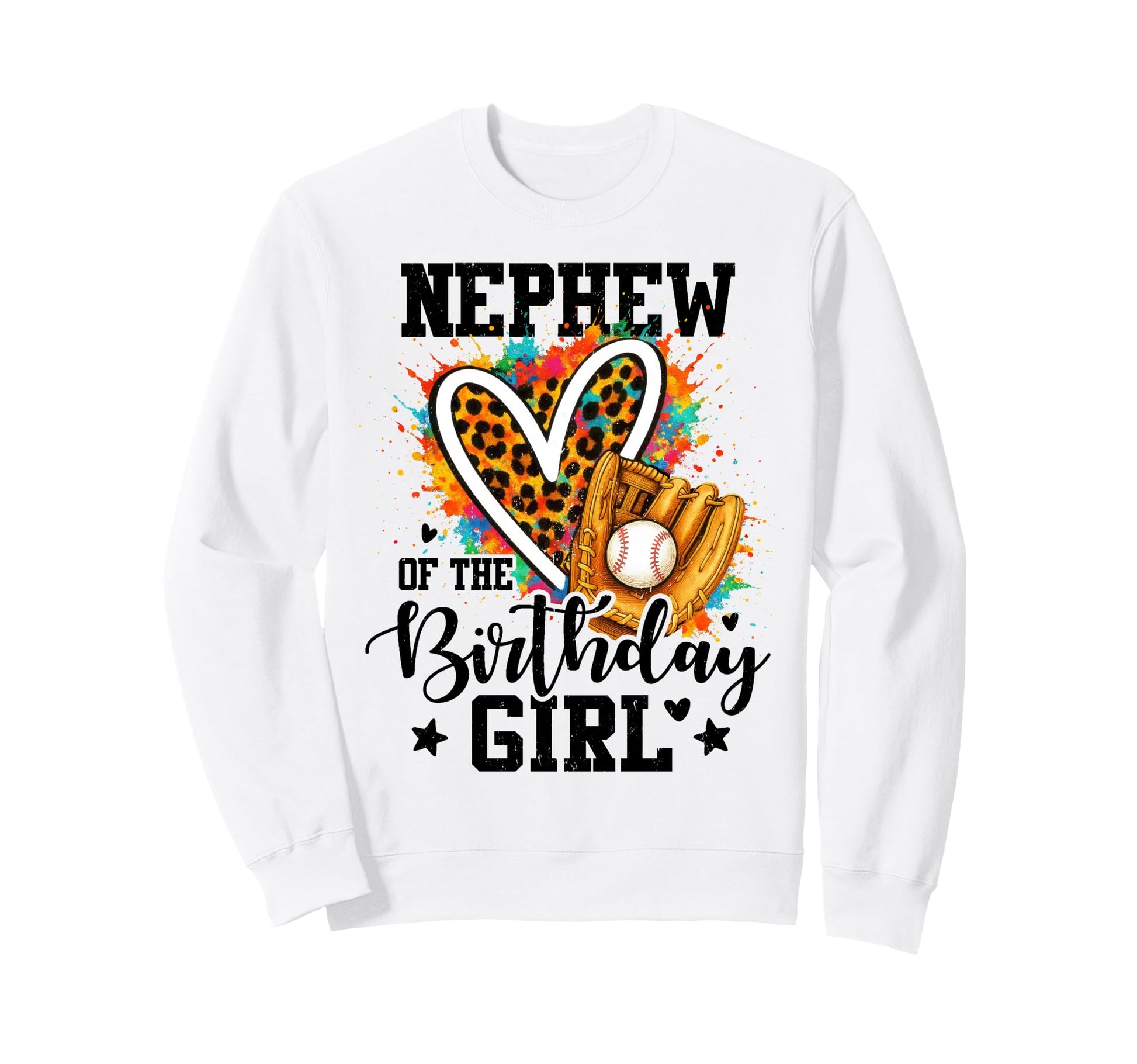 Nephew Birthday Baseball Sweatshirt - Fun Novelty Design for Adults - T-Shirt, Sweatshirt, Hoodie