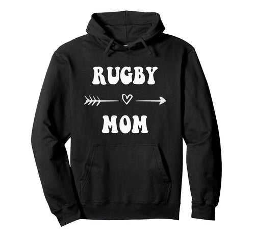 Rugby Mom Rugby Player Stylish Sports Hoodie - Graphic Print for Adults - T-Shirt, Sweatshirt, Hoodie