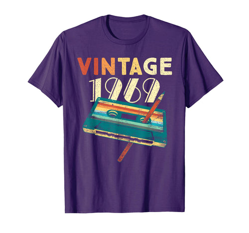 1969 Music Cassette 57Th Birthday T-Shirt - Custom Art Print for Adults - T-Shirt, Sweatshirt, Hoodie