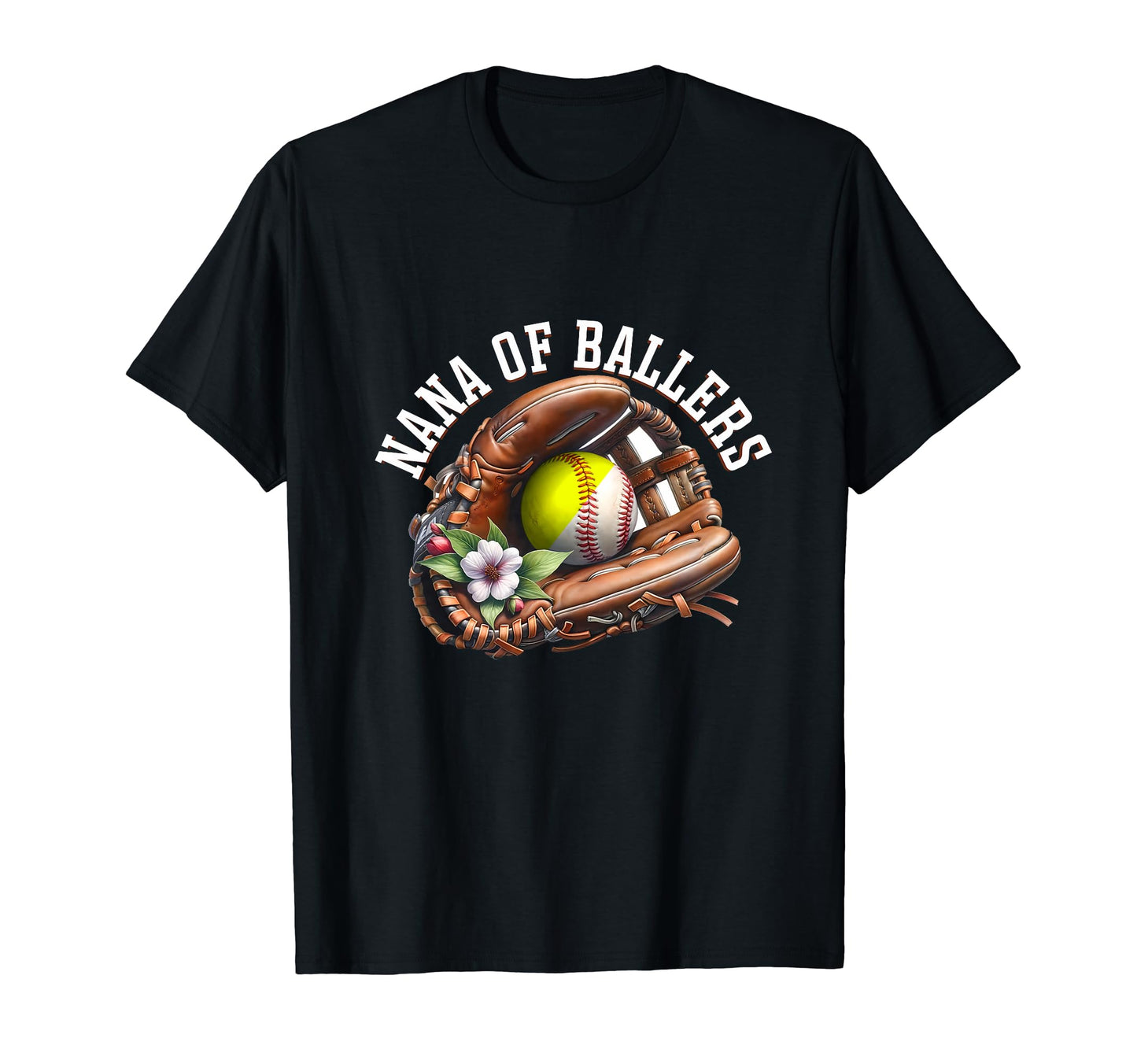 Nana Ballers Softball Baller Grandma T-Shirt - Graphic Print Unisex - T-Shirt, Sweatshirt, Hoodie