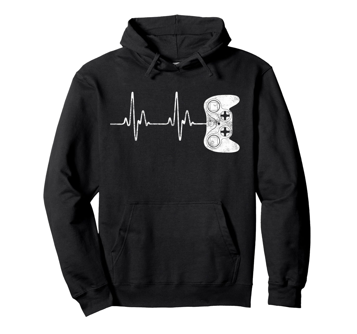 Gamer Heartbeat Video Game Lover Gift Hoodie - Fun Novelty Design Unisex - T-Shirt, Sweatshirt, Hoodie