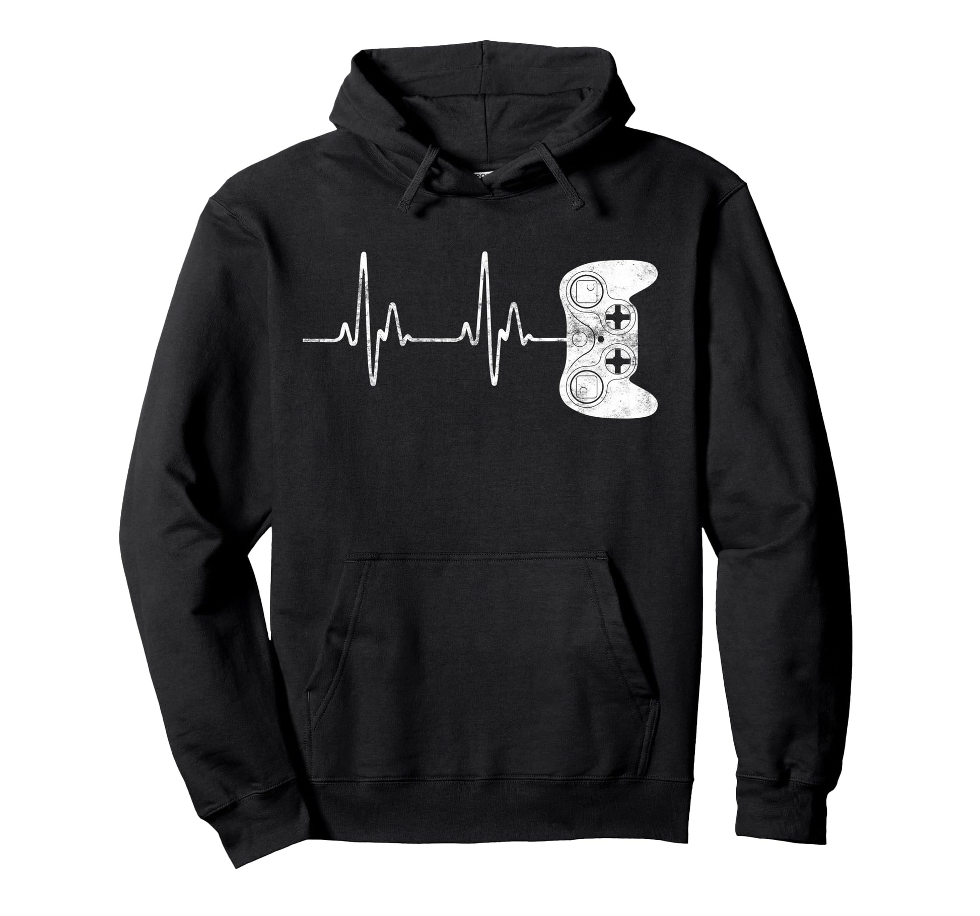 Gamer Heartbeat Video Game Lover Gift Hoodie - Fun Novelty Design Unisex - T-Shirt, Sweatshirt, Hoodie