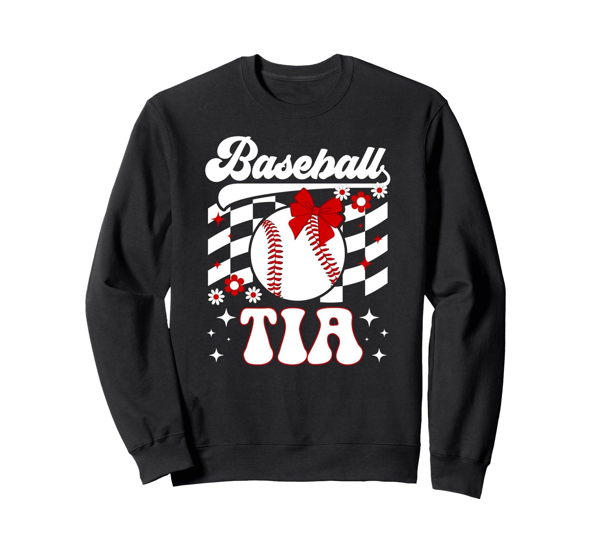 Baseball Tia Groovy Tia Baseball Sweatshirt - Graphic Print for Adults - T-Shirt, Sweatshirt, Hoodie
