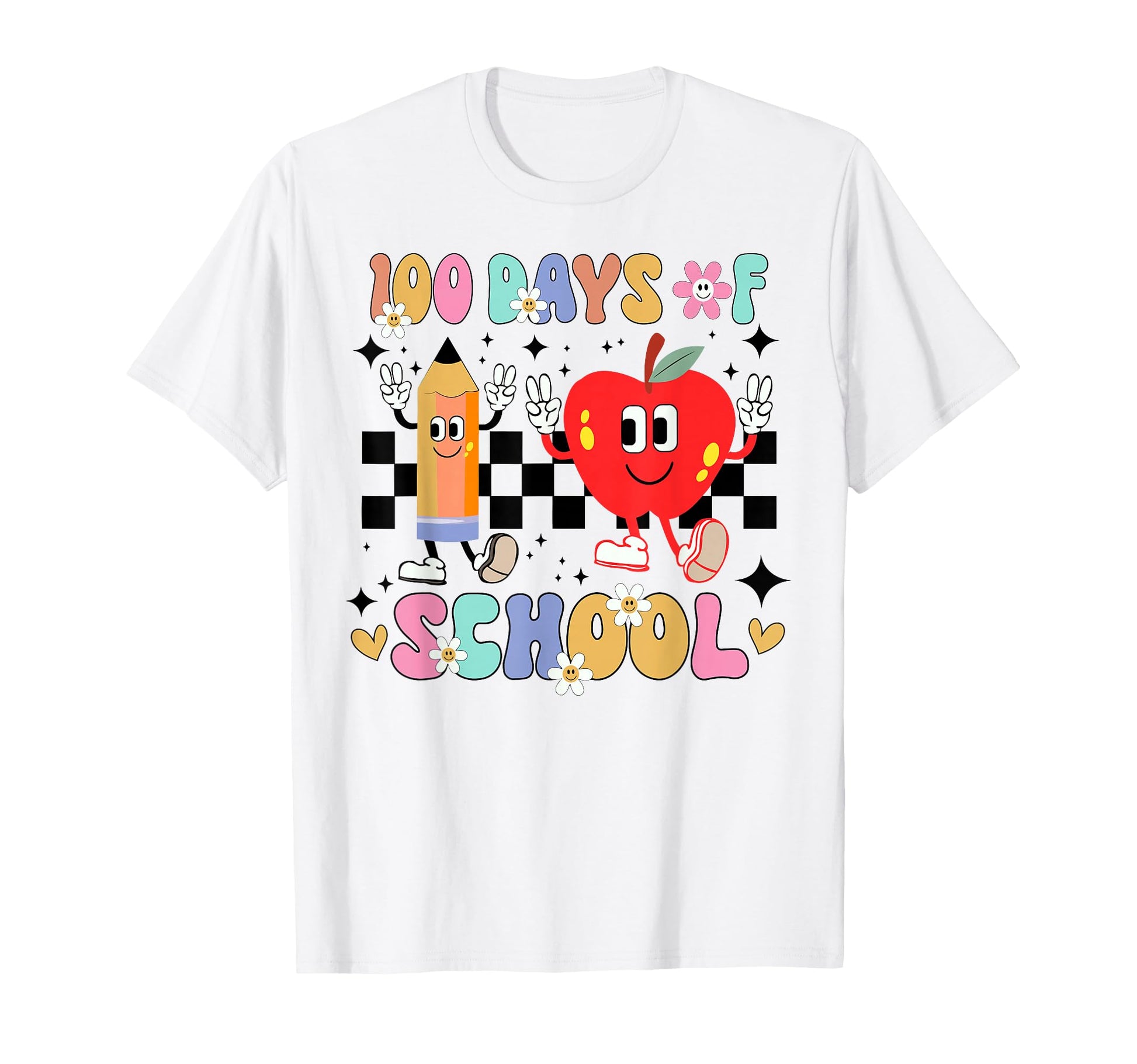 100 Days School Boho Flower 100Th Day T-Shirt - Unique Graphic for Adults - T-Shirt, Sweatshirt, Hoodie