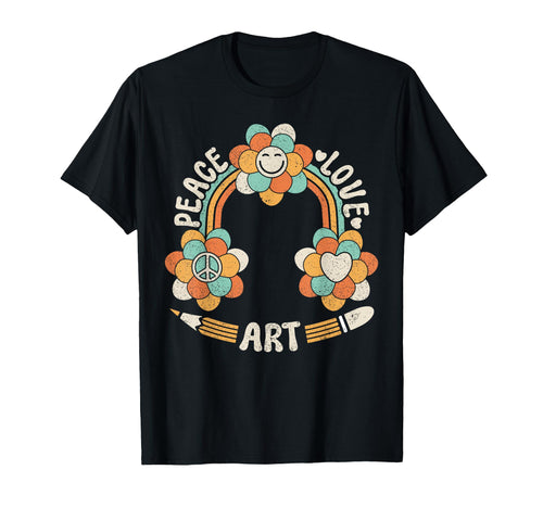 60S 70S Groovy Rainbow Painting T-Shirt - Streetwear Style Men Women - T-Shirt, Sweatshirt, Hoodie