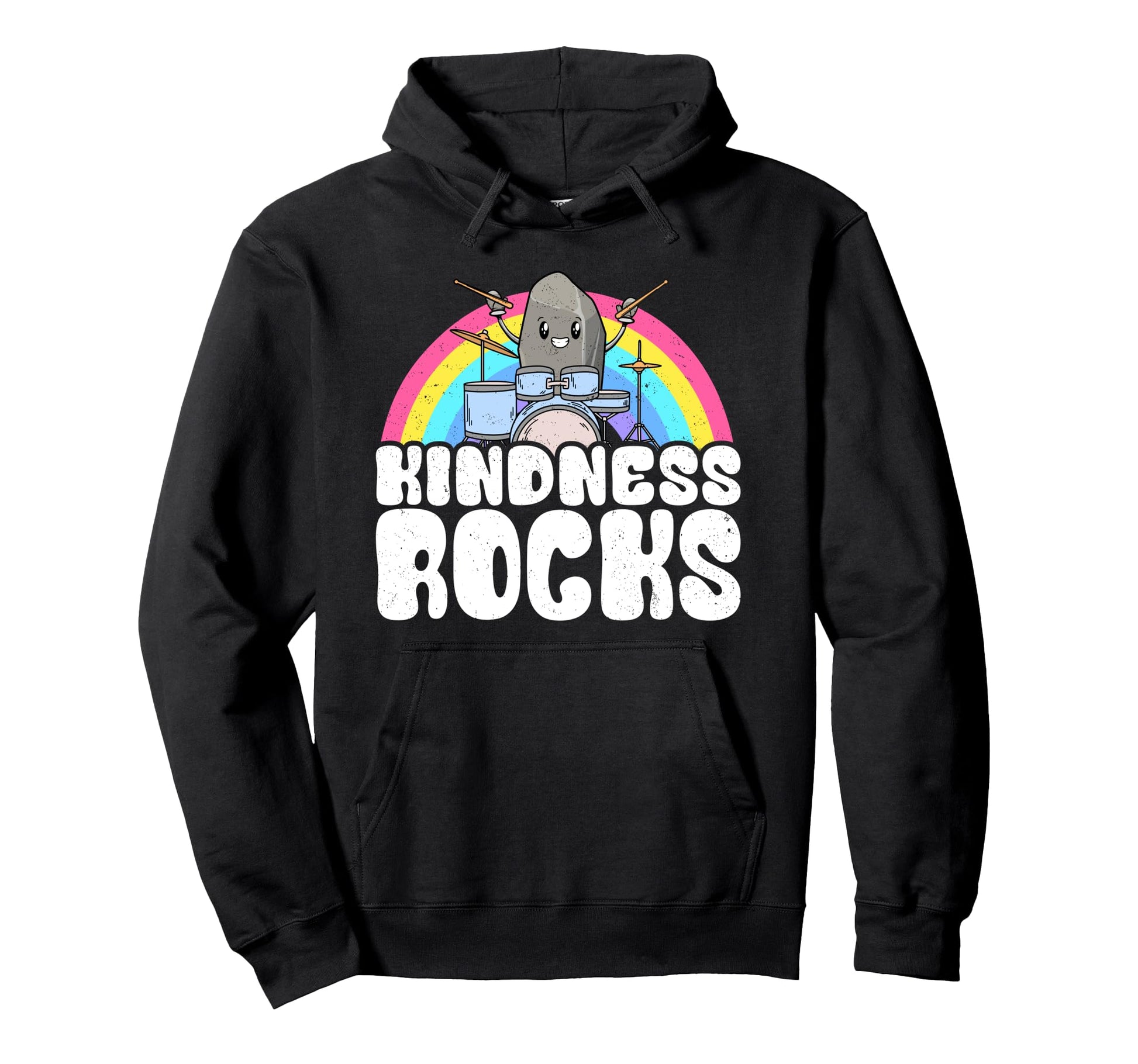 Anti Bullying Rainbow Hippie Music Hoodie - Aesthetic Graphic Unisex - T-Shirt, Sweatshirt, Hoodie