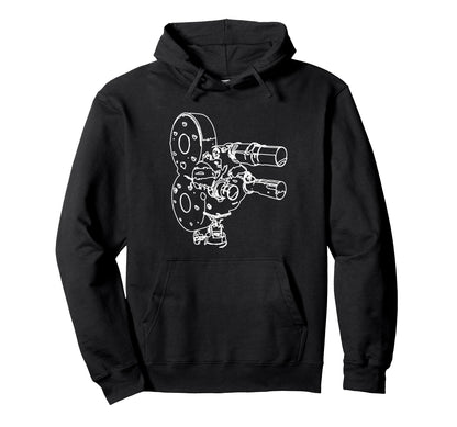 Film Camera Video Camera Oldschool Hoodie - Fun Novelty Design Unisex - T-Shirt, Sweatshirt, Hoodie