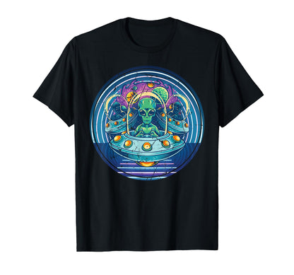 Aliens Indie Aesthetic Vaporwave Pop T-Shirt - Novelty Apparel for Adults - T-Shirt, Sweatshirt, Hoodie