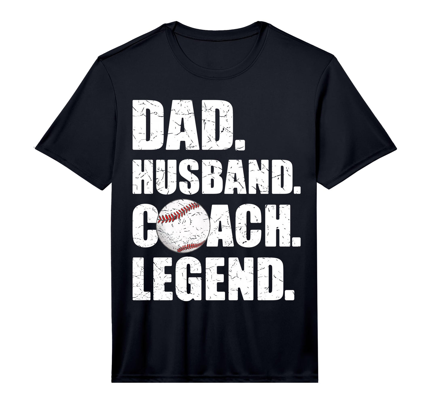 Mens Dad Husband Coach Legend Father T-Shirt - Minimalist Print Men Women - T-Shirt, Sweatshirt, Hoodie