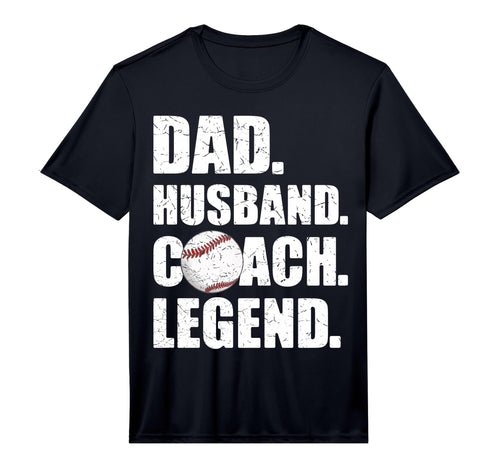 Mens Dad Husband Coach Legend Father T-Shirt - Minimalist Print Men Women - T-Shirt, Sweatshirt, Hoodie