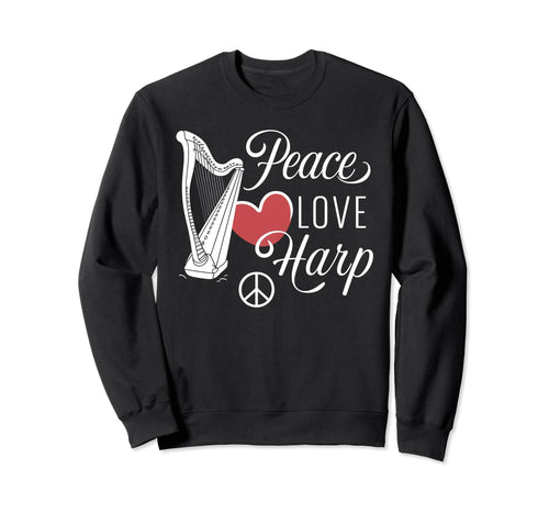 Loves Harp Playing Harp Designs Sweatshirt - Novelty Apparel Men Women - T-Shirt, Sweatshirt, Hoodie