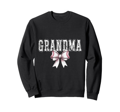 Coquette Baseball Grandma Spirit Sweatshirt - Aesthetic Graphic for Adults - T-Shirt, Sweatshirt, Hoodie