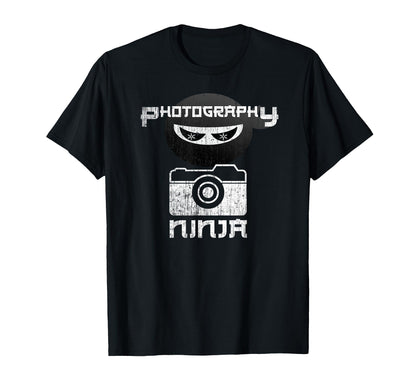 Ninja Photographer Multitasking T-Shirt - Graphic Print Men Women - T-Shirt, Sweatshirt, Hoodie
