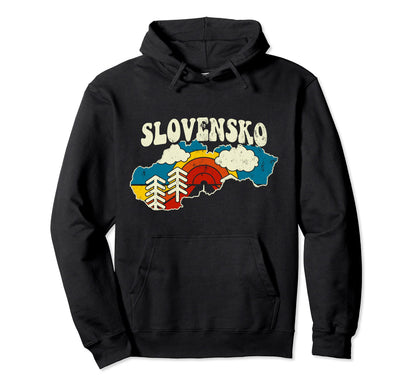 Slovakia Slovakian Country Rainbow Hoodie - Casual Everyday Wear Unisex - T-Shirt, Sweatshirt, Hoodie