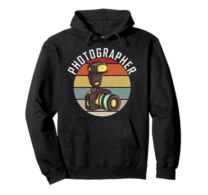 Photographer Photo Camera Photography Hoodie - Streetwear Style Unisex - T-Shirt, Sweatshirt, Hoodie