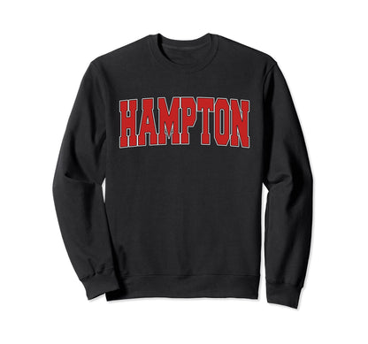 Hampton Va Virginia Varsity Usa Sports Sweatshirt - Custom Art Print Unisex - T-Shirt, Sweatshirt, Hoodie
