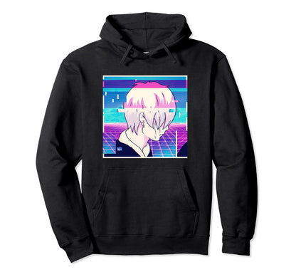 Emo Anime Sad Vaporwave Aesthetic Hoodie - Streetwear Style for Adults - T-Shirt, Sweatshirt, Hoodie