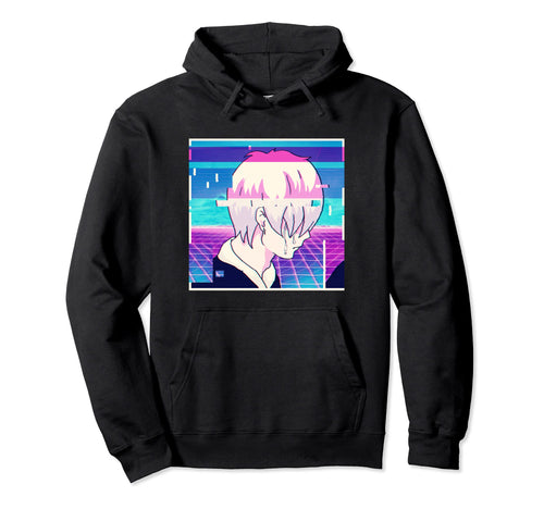 Emo Anime Sad Vaporwave Aesthetic Hoodie - Streetwear Style for Adults - T-Shirt, Sweatshirt, Hoodie
