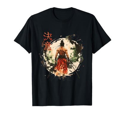 Japanese Samurai Vaporwave Aesthetic T-Shirt - Custom Art Print Unisex - T-Shirt, Sweatshirt, Hoodie