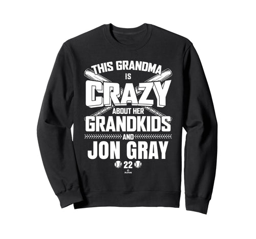 Grandma Crazy Jon Gray Texas Sweatshirt - Trendy Graphic Men Women - T-Shirt, Sweatshirt, Hoodie