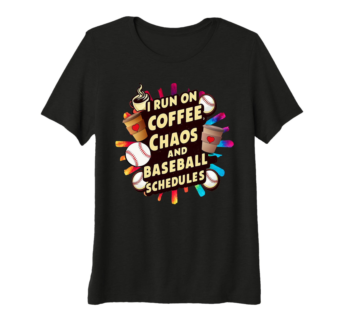 Womens Mom Funny I Run Coffee And T-Shirt - Fun Novelty Design Unisex - T-Shirt, Sweatshirt, Hoodie
