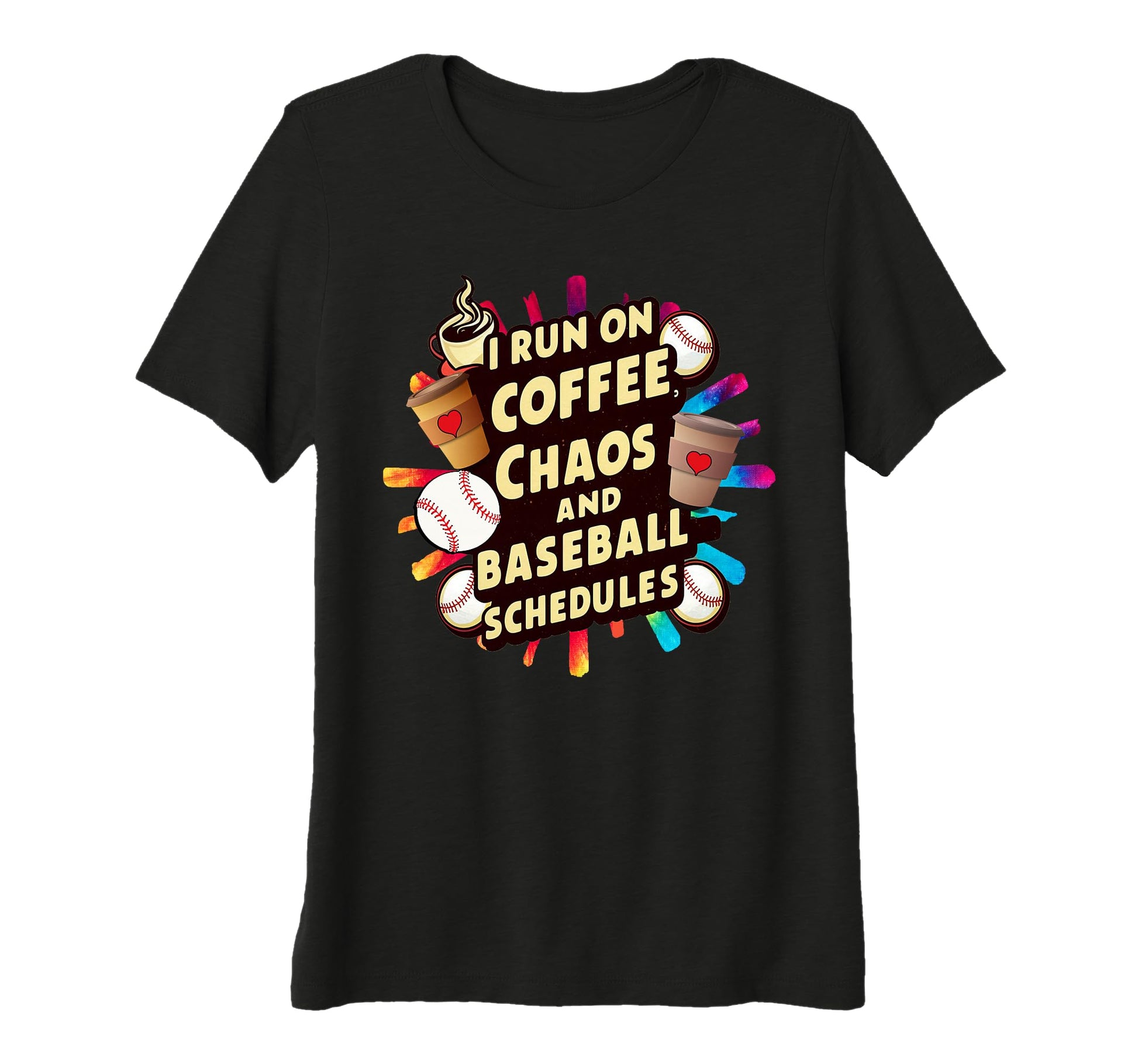 Womens Mom Funny I Run Coffee And T-Shirt - Fun Novelty Design Unisex - T-Shirt, Sweatshirt, Hoodie