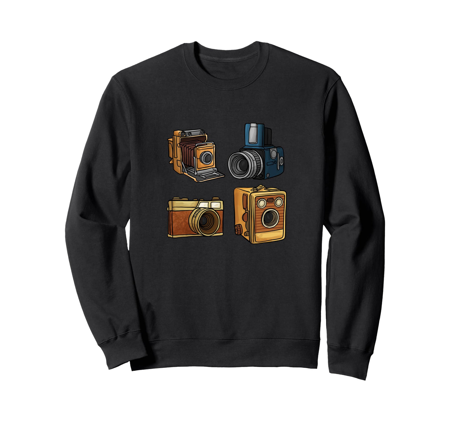 Photography Lovers Camera Set Sweatshirt - Novelty Apparel Men Women - T-Shirt, Sweatshirt, Hoodie