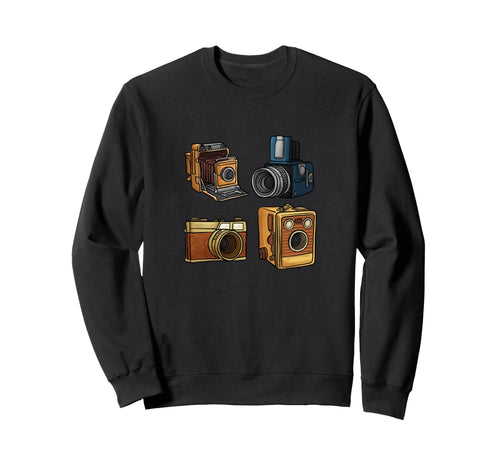Photography Lovers Camera Set Sweatshirt - Novelty Apparel Men Women - T-Shirt, Sweatshirt, Hoodie