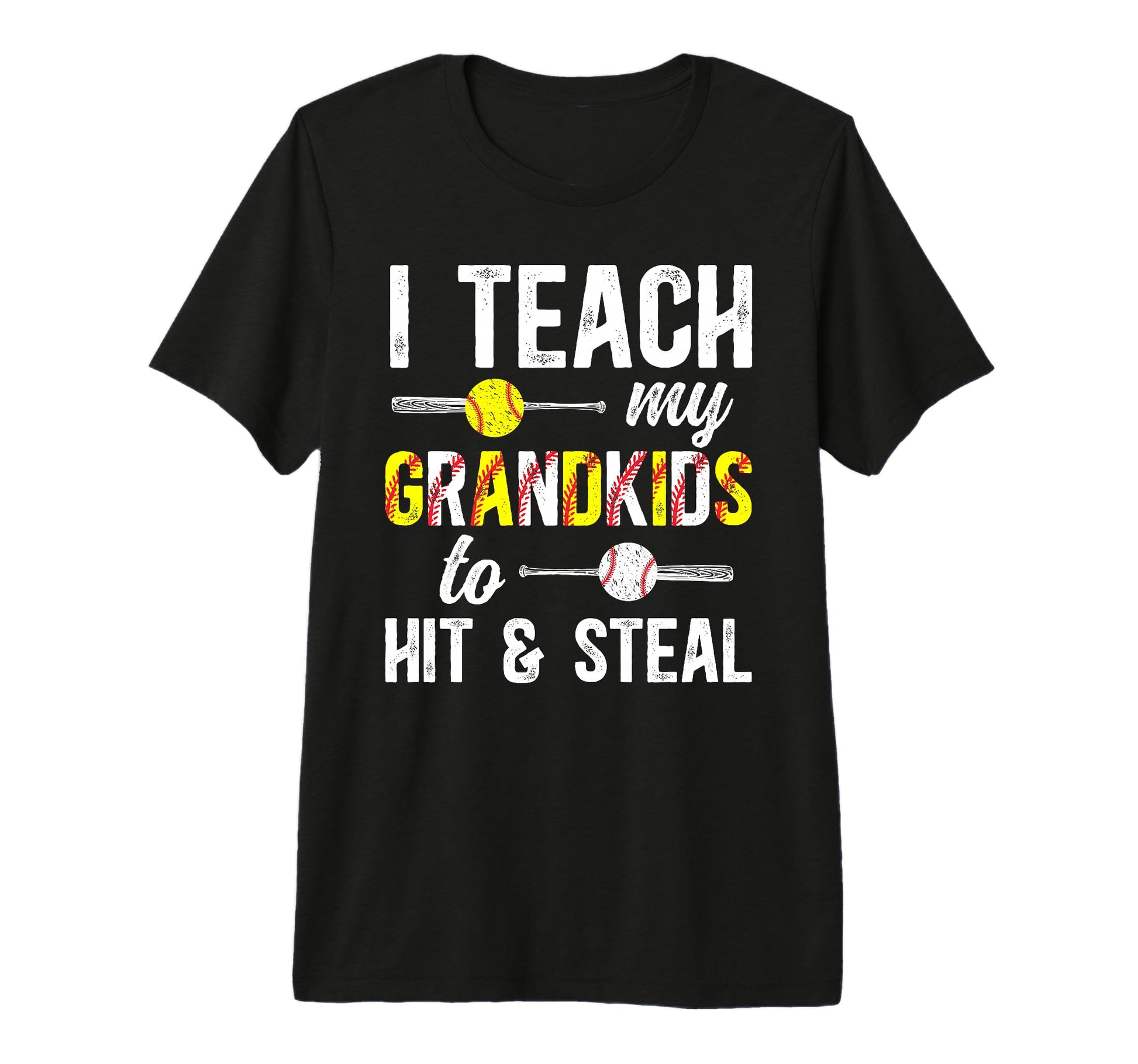 Mens Baseball Softball Papa Grandpa T-Shirt - Fun Novelty Design Men Women - T-Shirt, Sweatshirt, Hoodie