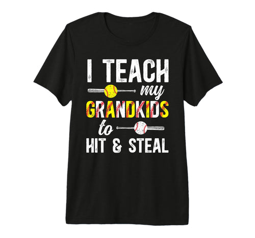 Mens Baseball Softball Papa Grandpa T-Shirt - Fun Novelty Design Men Women - T-Shirt, Sweatshirt, Hoodie