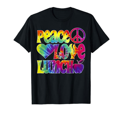 Lunch Lady Peace Love T-Shirt - Casual Everyday Wear for Adults - T-Shirt, Sweatshirt, Hoodie