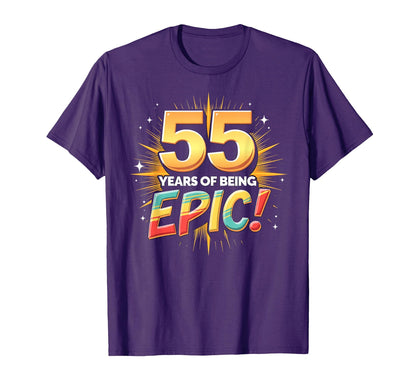 55 Years Epic Birthday Gift T-Shirt - Unique Graphic for Adults - T-Shirt, Sweatshirt, Hoodie