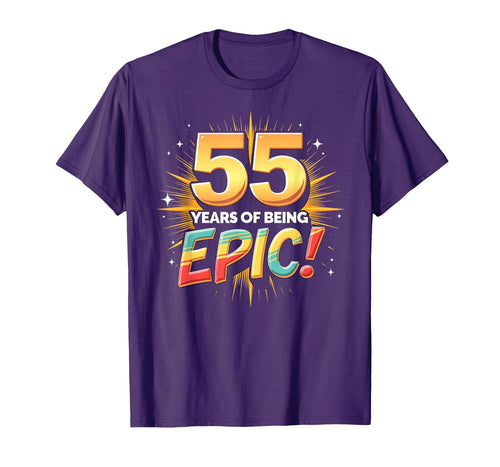 55 Years Epic Birthday Gift T-Shirt - Streetwear Style for Adults - T-Shirt, Sweatshirt, Hoodie