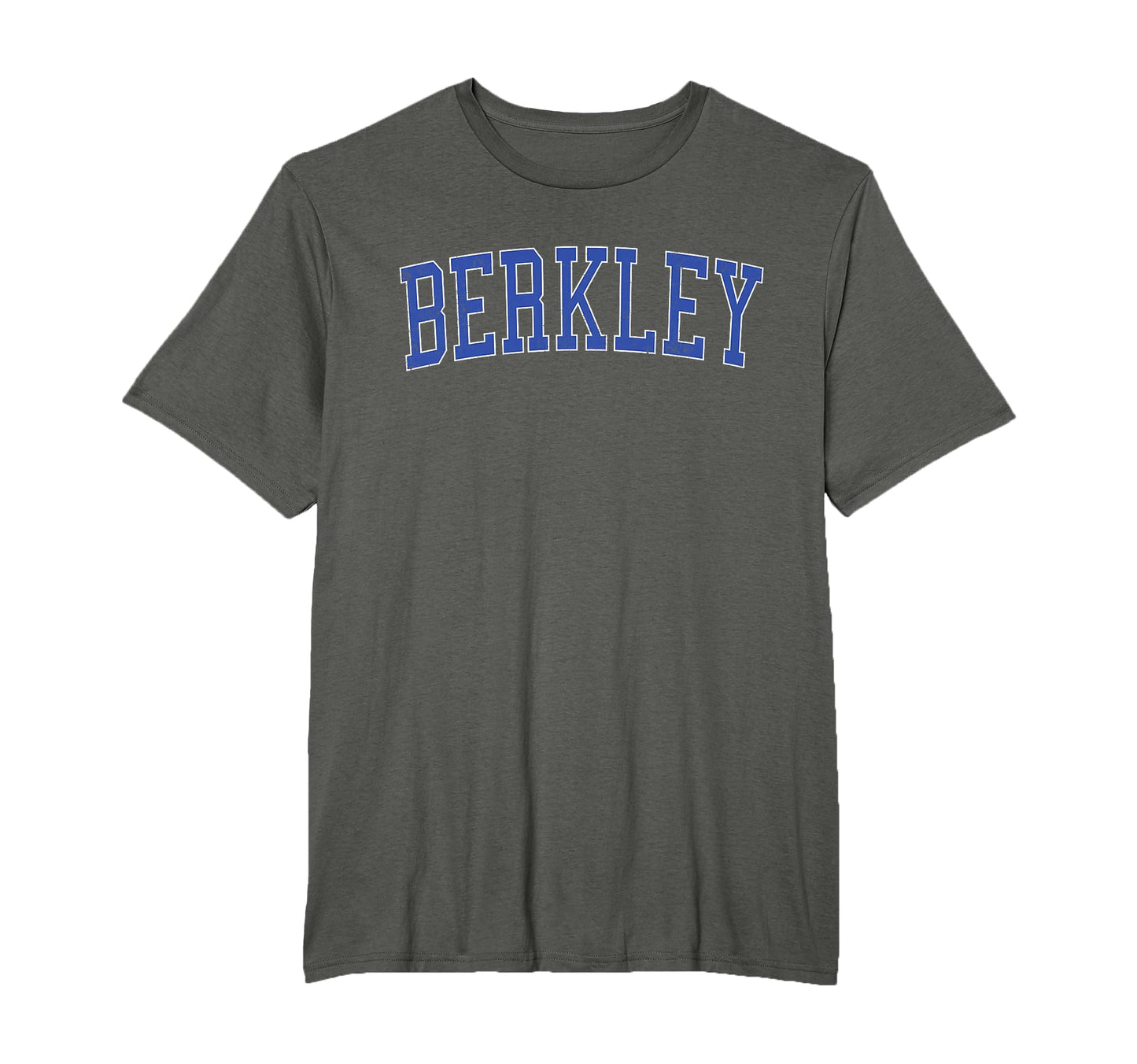 Berkley Mi Distressed Blue Varsity T-Shirt - Streetwear Style for Adults - T-Shirt, Sweatshirt, Hoodie
