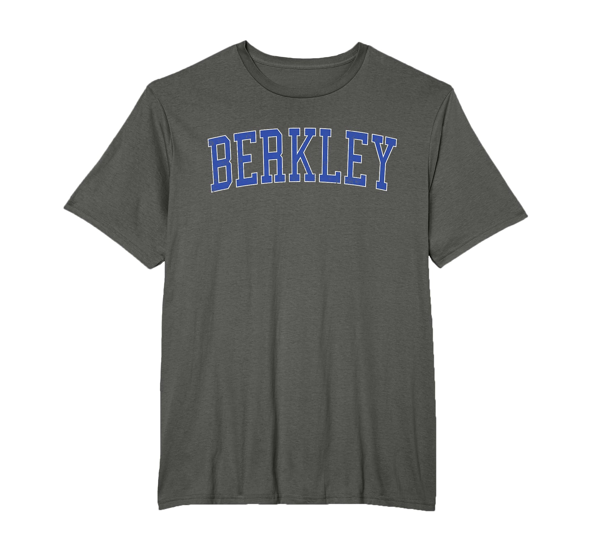 Berkley Mi Distressed Blue Varsity T-Shirt - Streetwear Style for Adults - T-Shirt, Sweatshirt, Hoodie