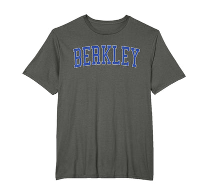 Berkley Mi Distressed Blue Varsity T-Shirt - Streetwear Style for Adults - T-Shirt, Sweatshirt, Hoodie