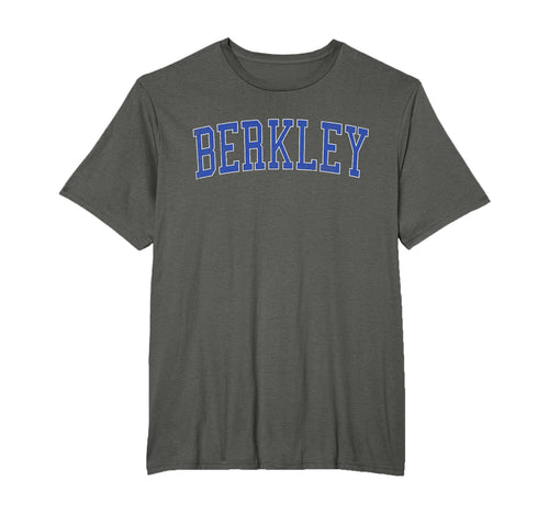 Berkley Mi Distressed Blue Varsity T-Shirt - Streetwear Style for Adults - T-Shirt, Sweatshirt, Hoodie
