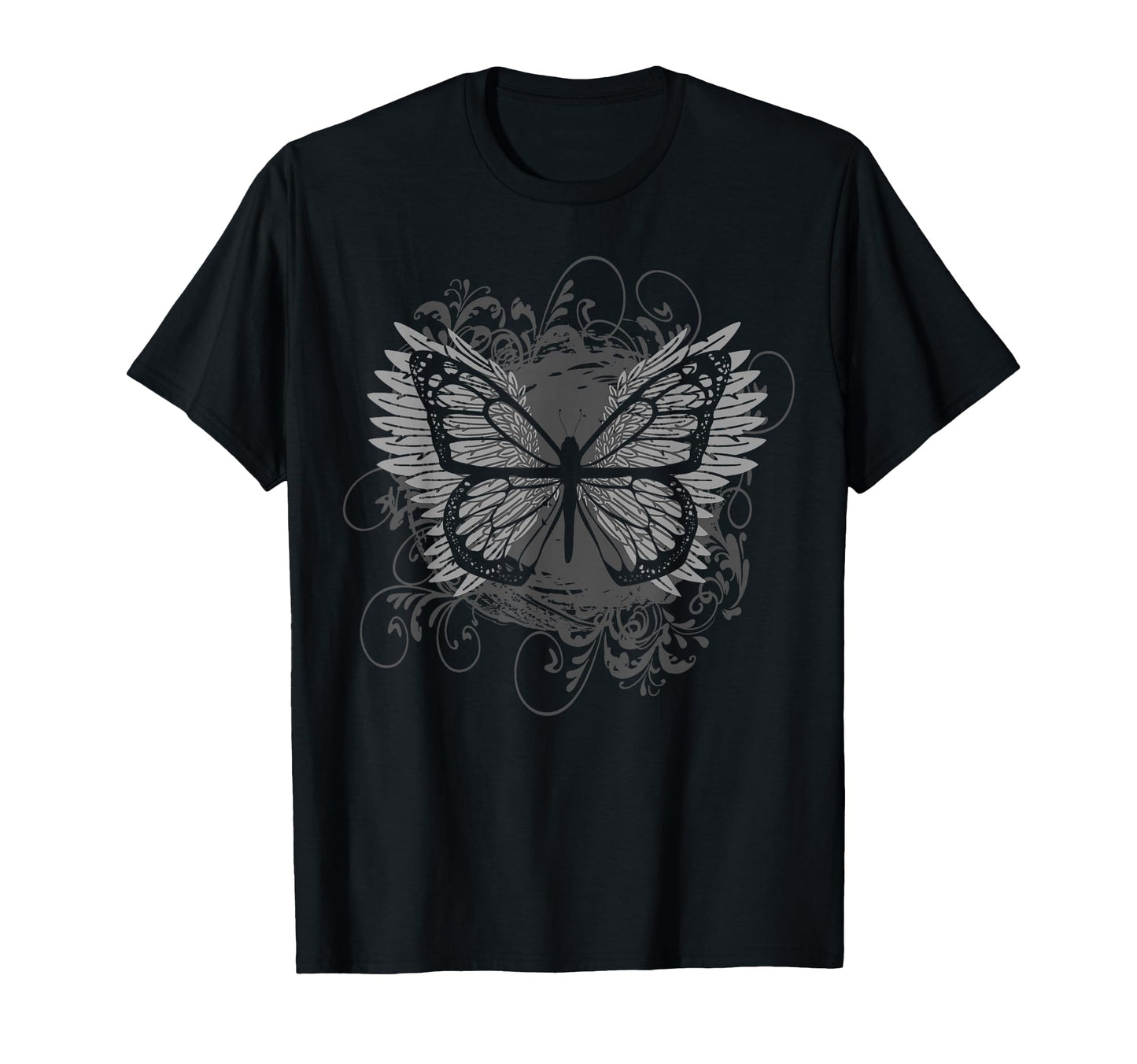 Aesthetic Y2K Fairy Wings Butterfly Alt T-Shirt - Graphic Print Unisex - T-Shirt, Sweatshirt, Hoodie