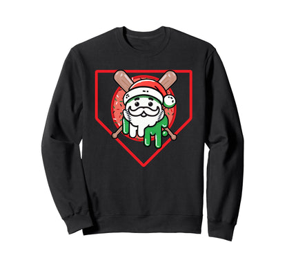 Home Plate Drip Ice Cream Sweatshirt - Aesthetic Graphic Men Women - T-Shirt, Sweatshirt, Hoodie