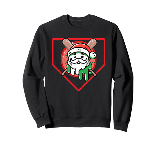 Home Plate Drip Ice Cream Sweatshirt - Aesthetic Graphic Men Women - T-Shirt, Sweatshirt, Hoodie