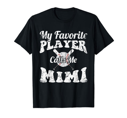 My Favorite Baseball Player Calls Me T-Shirt - Minimalist Print Men Women - T-Shirt, Sweatshirt, Hoodie