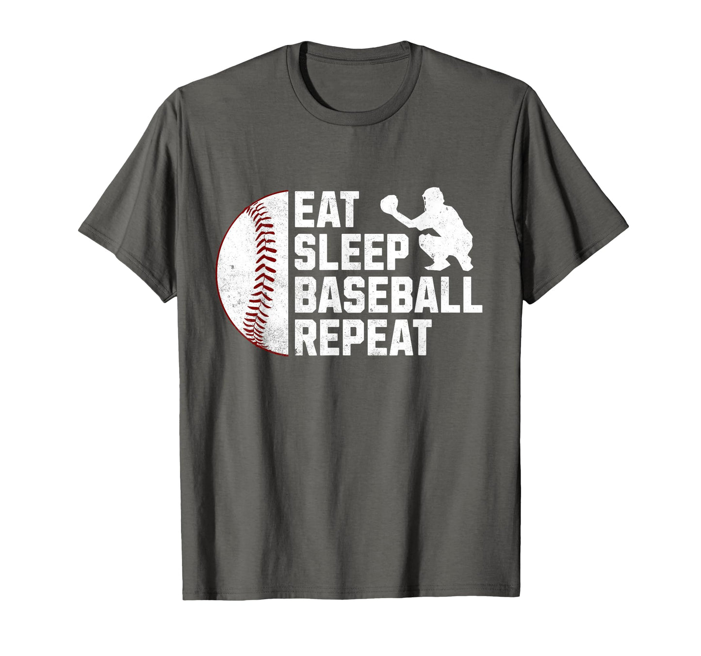 Eat Sleep Baseball Repeat T-Shirt - Custom Art Print Unisex - T-Shirt, Sweatshirt, Hoodie
