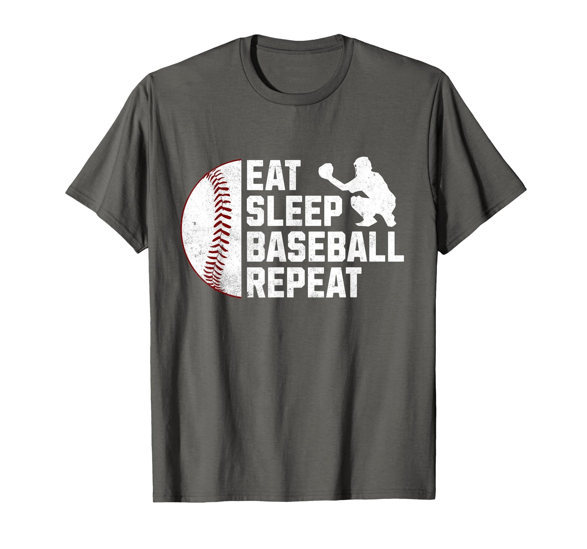 Eat Sleep Baseball Repeat T-Shirt - Custom Art Print Unisex - T-Shirt, Sweatshirt, Hoodie