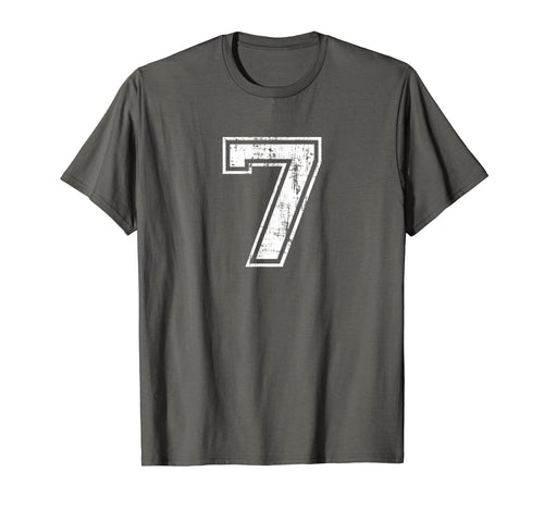 Number 7 Seven Varsity T-Shirt - Casual Everyday Wear for Adults - T-Shirt, Sweatshirt, Hoodie