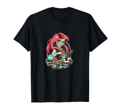 Mermaids Rock Gothic Dark Metal Goth T-Shirt - Novelty Apparel Men Women - T-Shirt, Sweatshirt, Hoodie