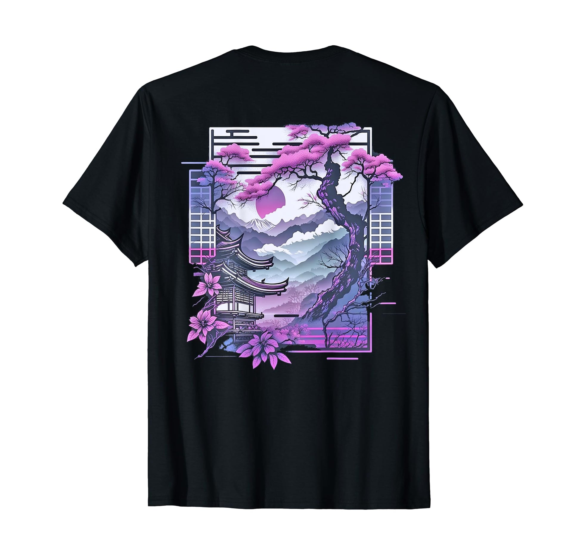 Vaporwave Japan City Landscape T-Shirt - Unique Graphic Men Women - T-Shirt, Sweatshirt, Hoodie